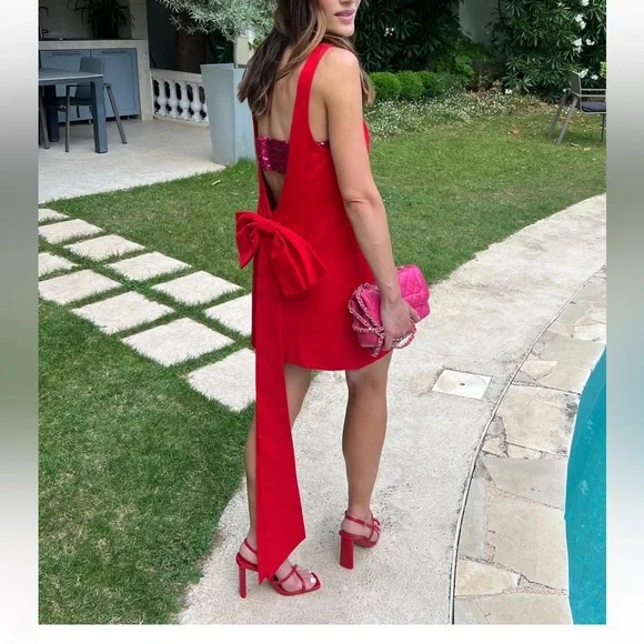 Staud dress with dramatic bow - Picture 4 of 4